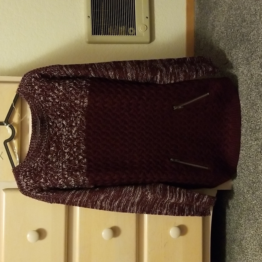 Maroon Knit Sweater